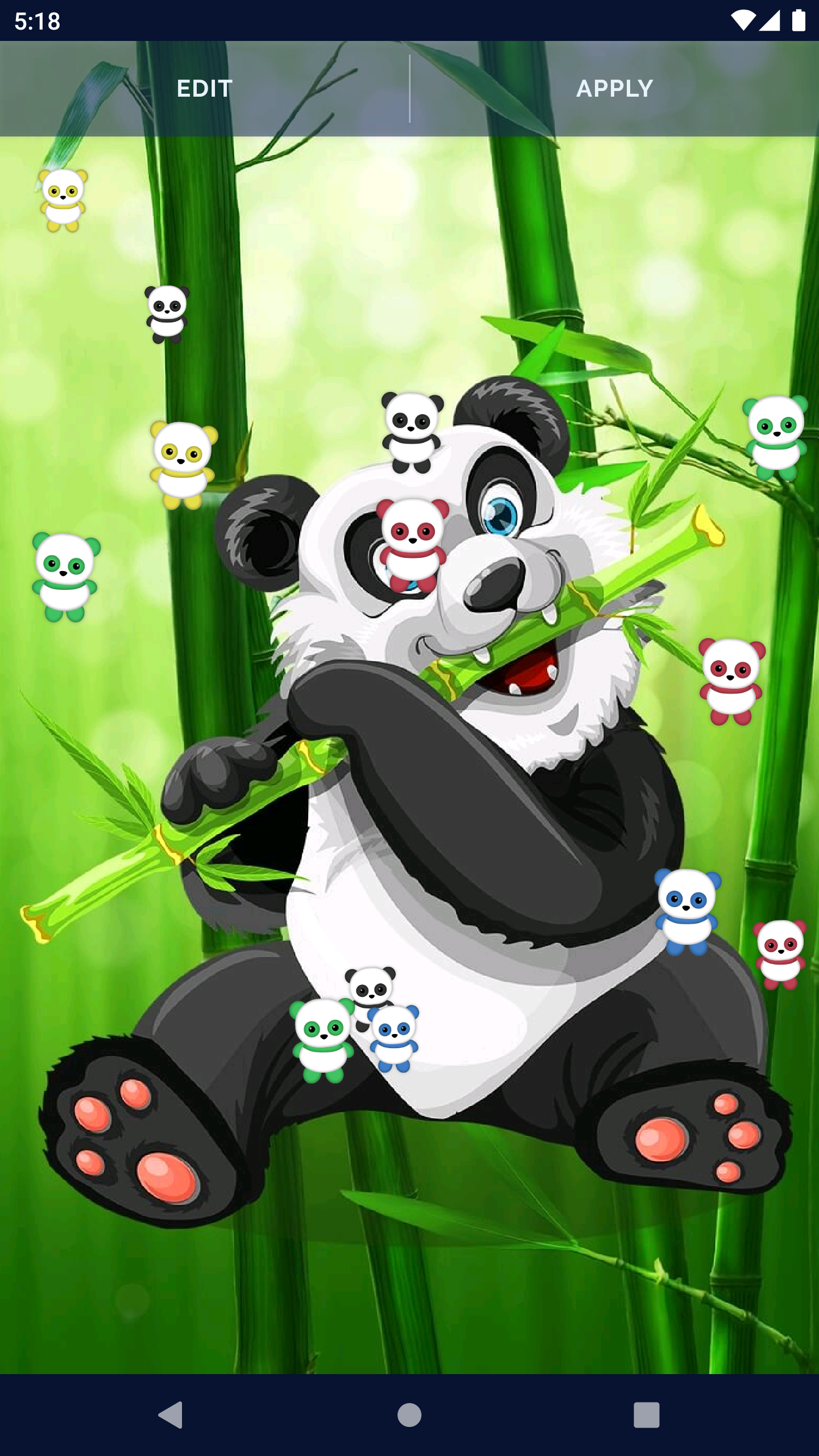 Panda Kawaii Live Wallpaper Screenshot 8