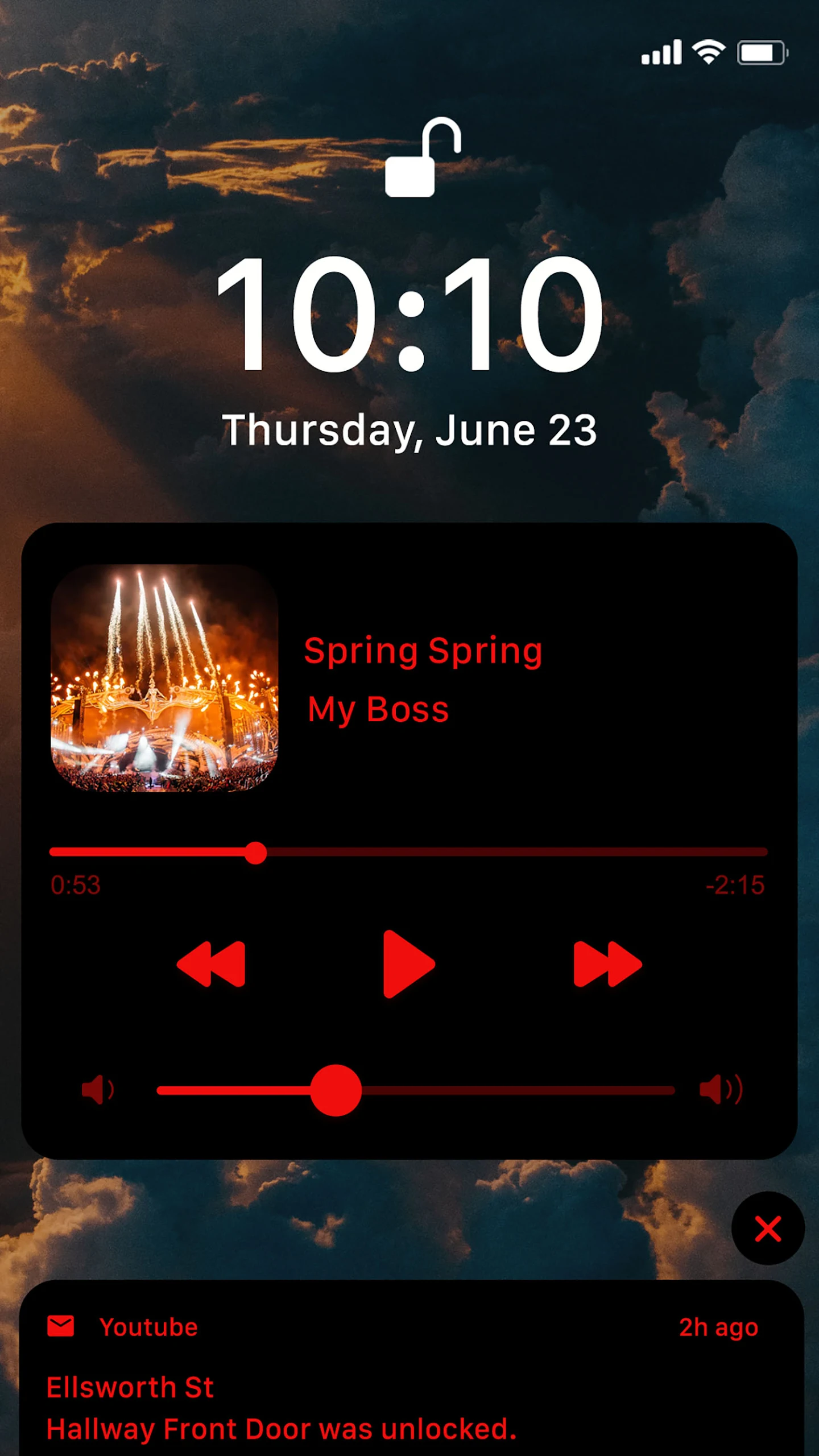 Wow Red Black Theme, Icon Pack Screenshot 4