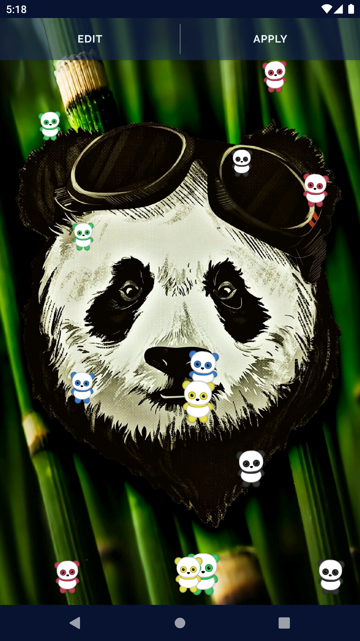 Panda Kawaii Live Wallpaper Screenshot 5