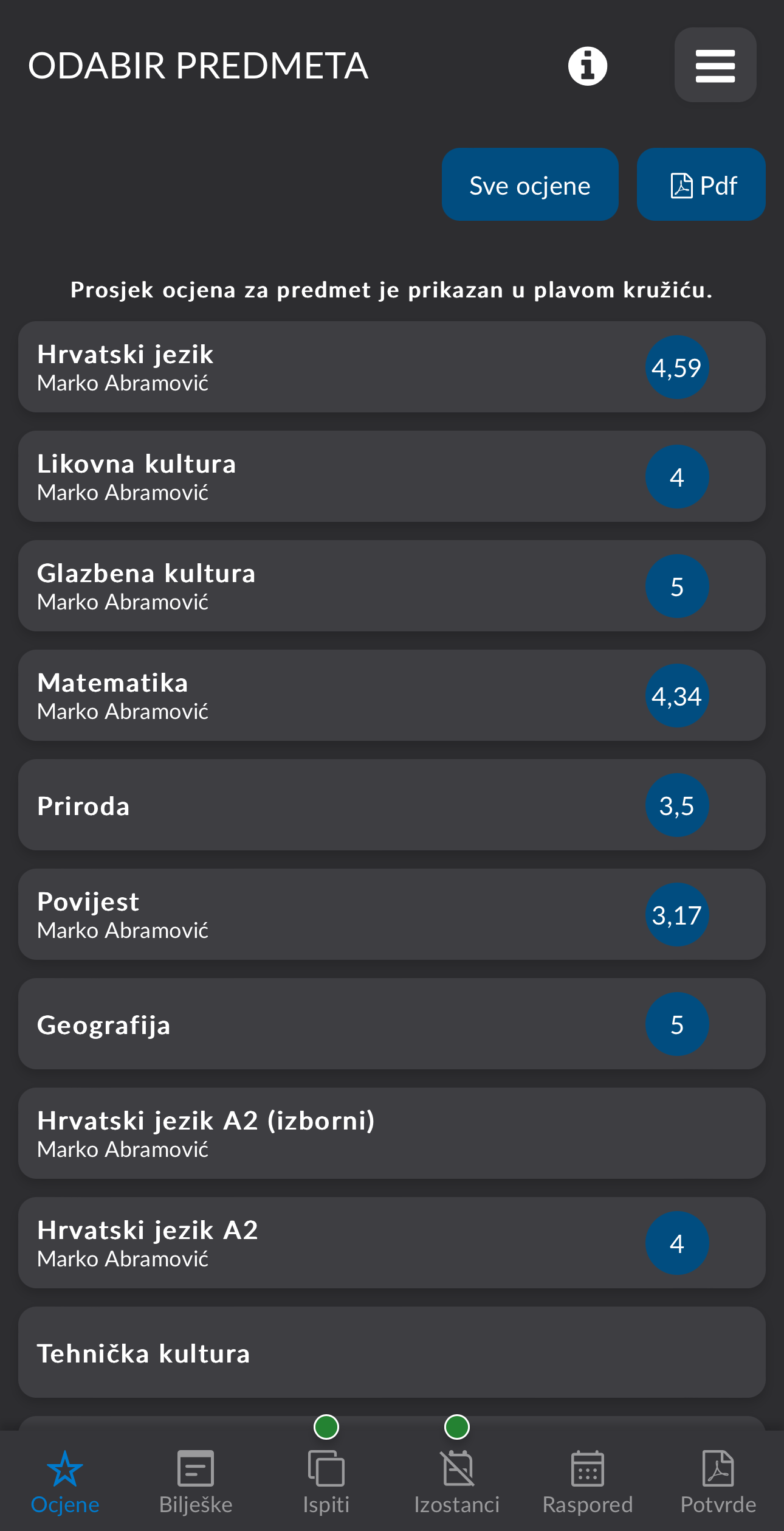 e-Dnevnik Screenshot 1