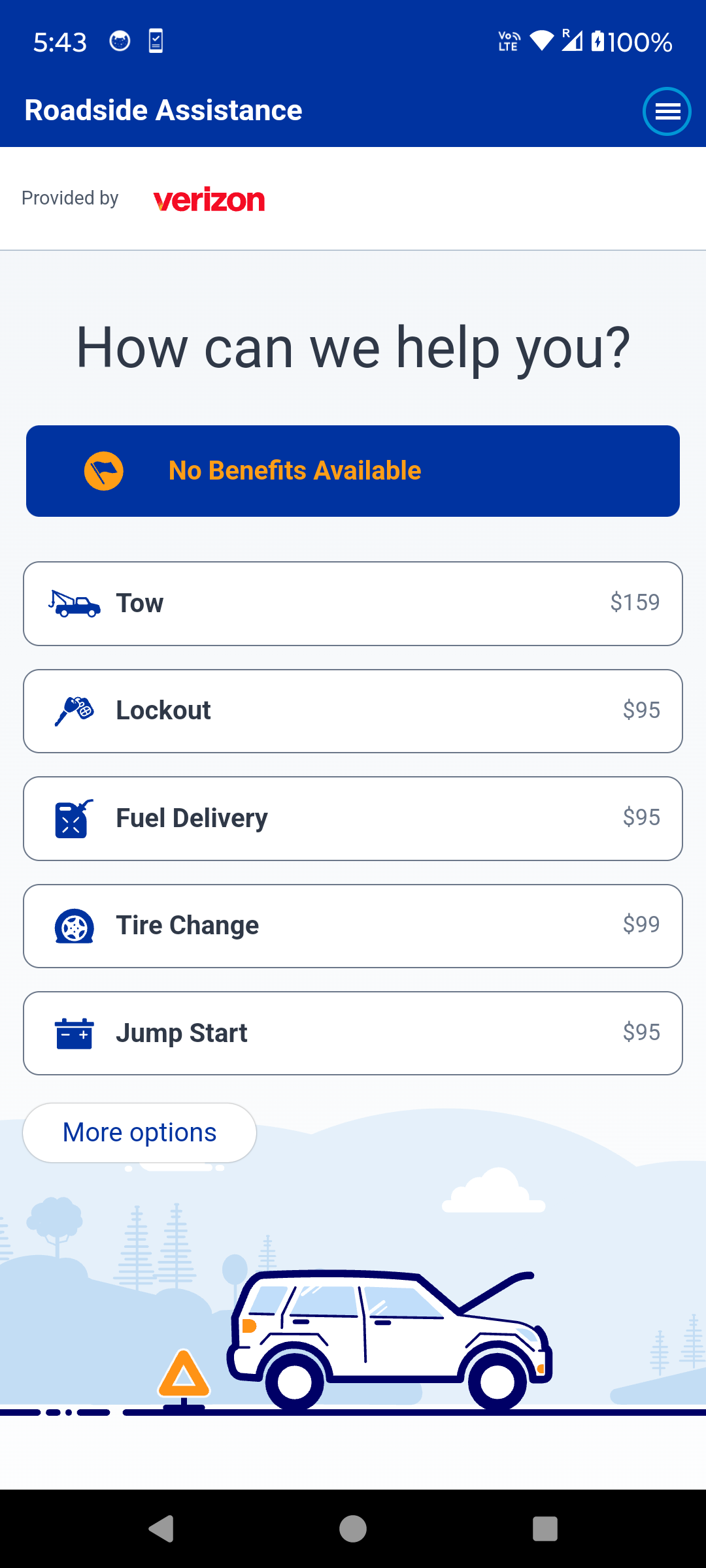 Verizon Roadside Assistance Screenshot 2