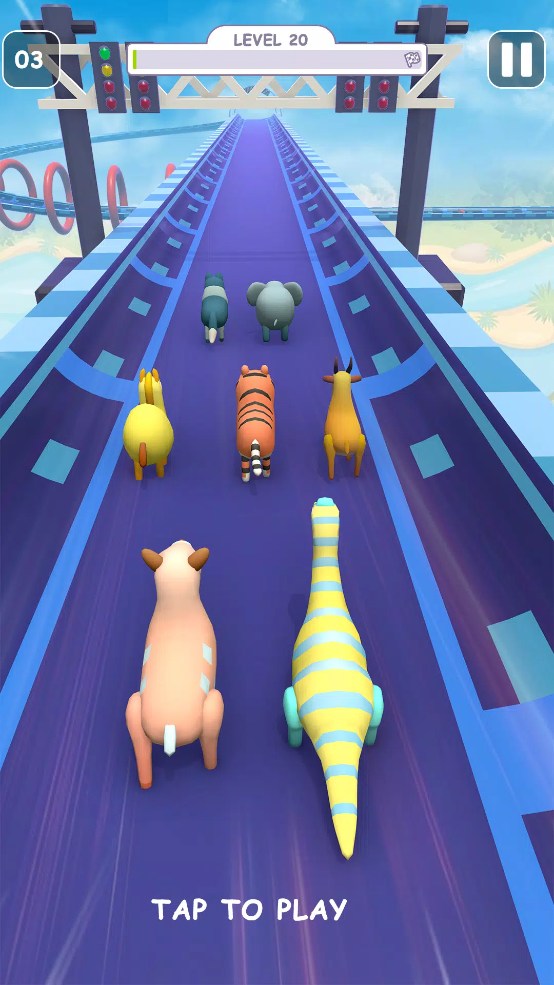 Skyzoo Animal Running Games 3D Screenshot 8