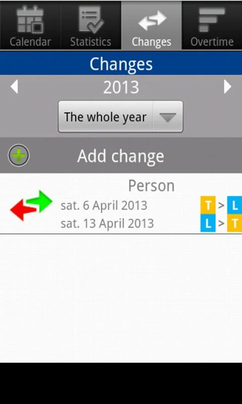 Shift Cal - CuadraTurnos Lite Screenshot 5