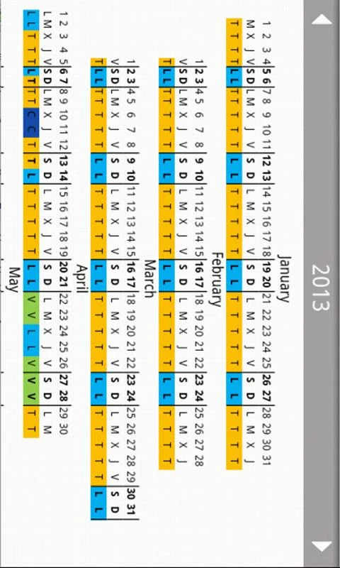 Shift Cal - CuadraTurnos Lite Screenshot 7