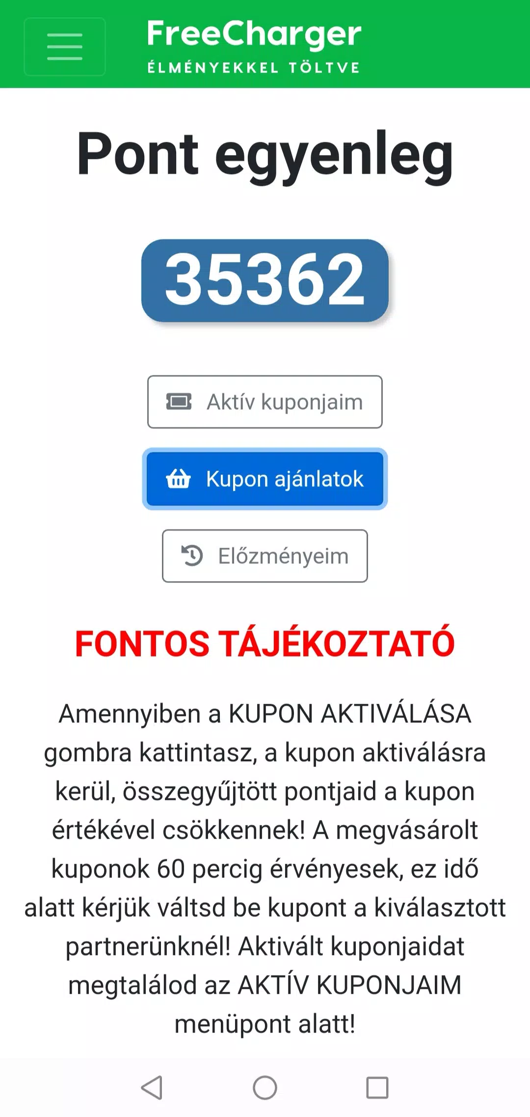 FreeCharger Screenshot 2