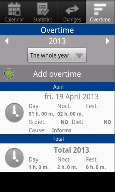 Shift Cal - CuadraTurnos Lite Screenshot 6