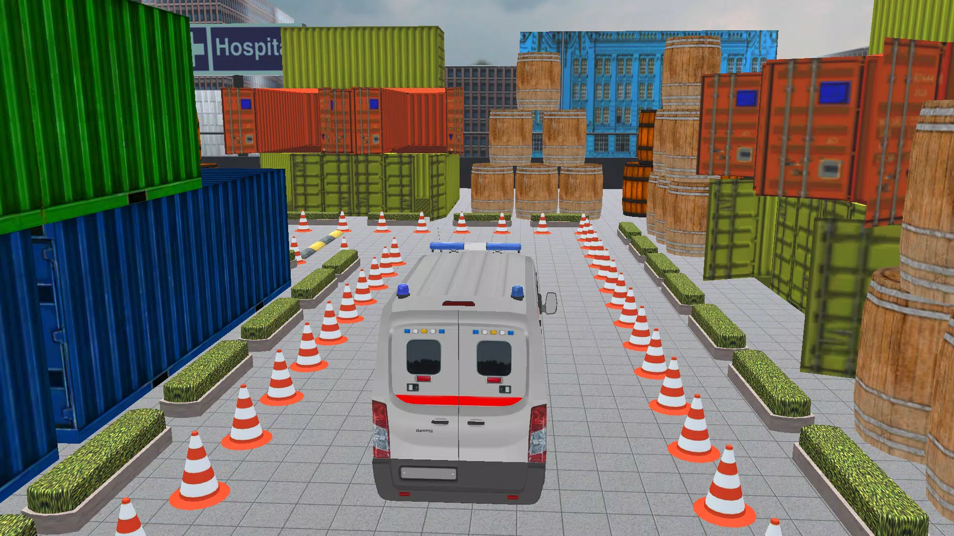 parking 3d game ambulance game Screenshot 1