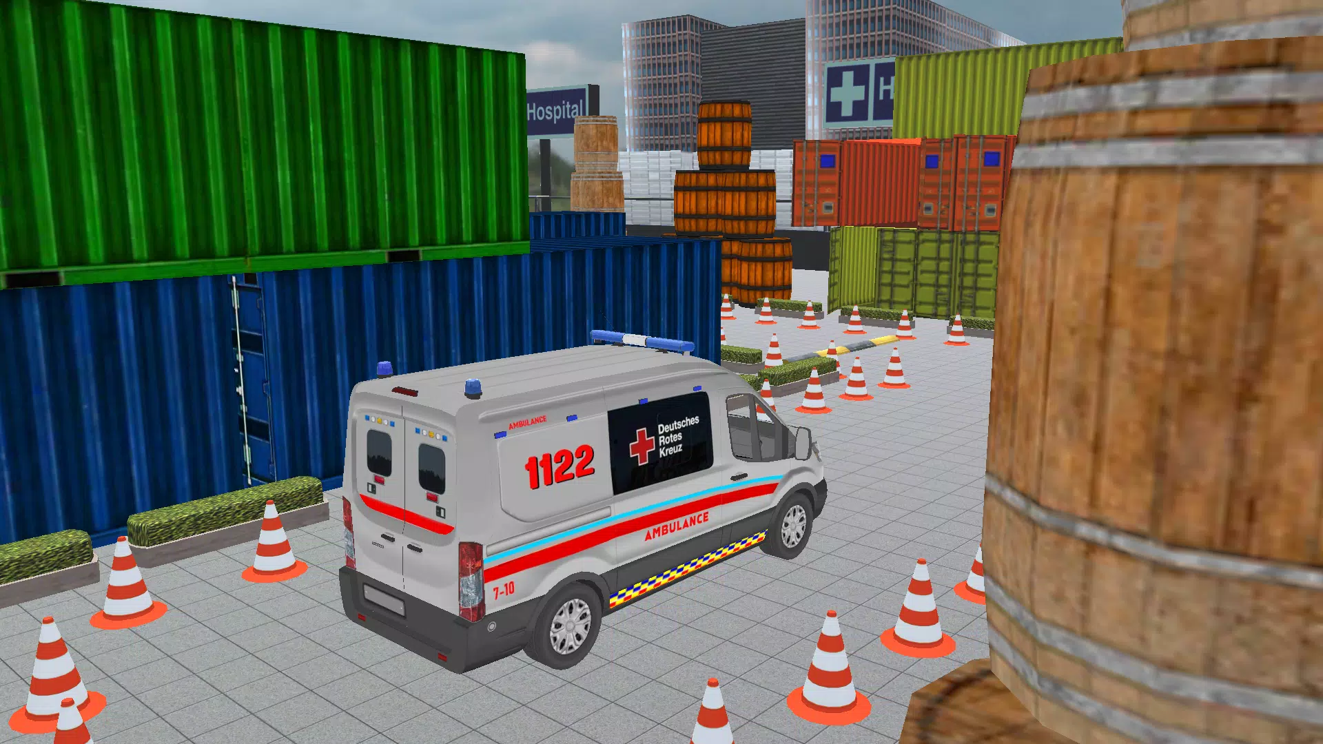 parking 3d game ambulance game Screenshot 4
