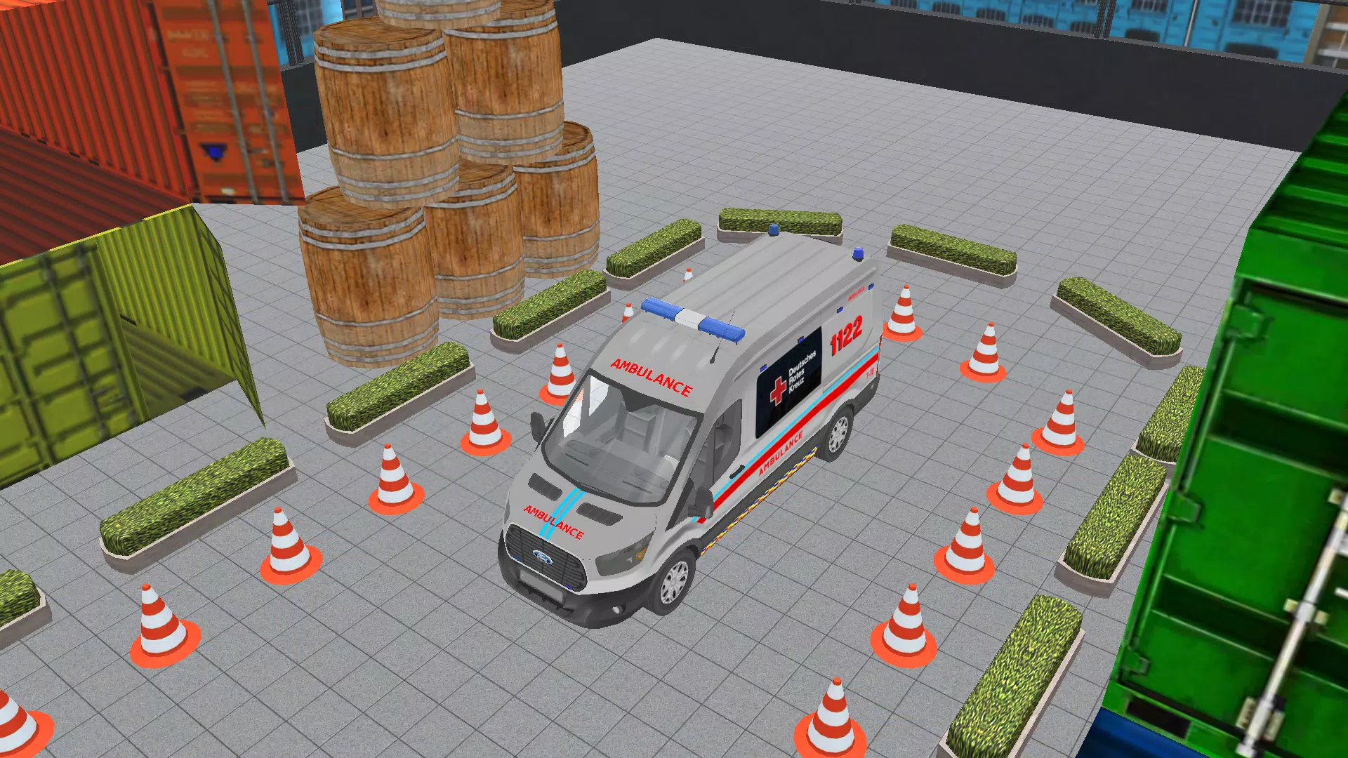 parking 3d game ambulance game Screenshot 2