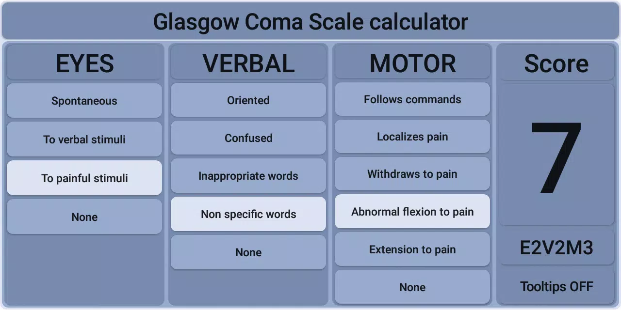 Glasgow Coma Scale Screenshot 5