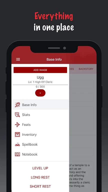 D&D 5e Character Keep Screenshot 1