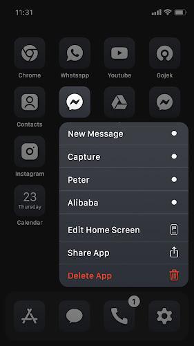 Wow Black Theme  - Icon Pack Screenshot 20