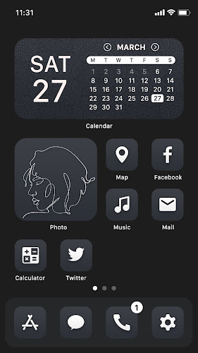 Wow Black Theme  - Icon Pack Screenshot 8