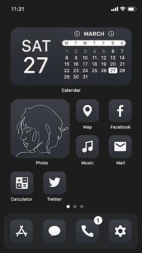 Wow Black Theme  - Icon Pack Screenshot 15