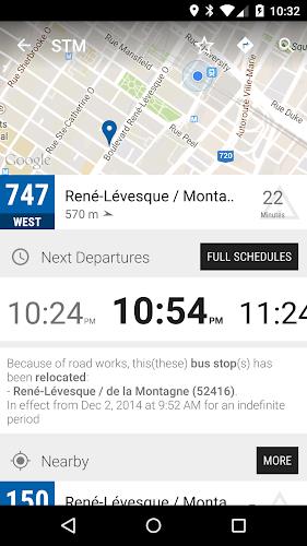 Montreal STM Bus - MonTransit Screenshot 2