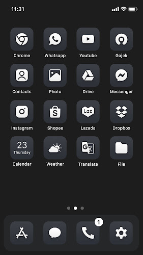 Wow Black Theme  - Icon Pack Screenshot 9