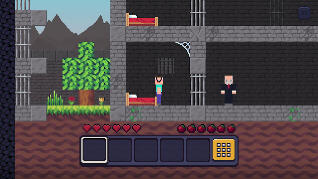 Noob Miner: Escape from prison Screenshot 1