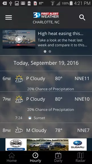 WBTV First Alert Weather Screenshot 1
