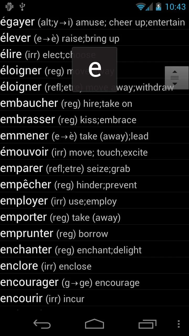 French Verbs Screenshot 1