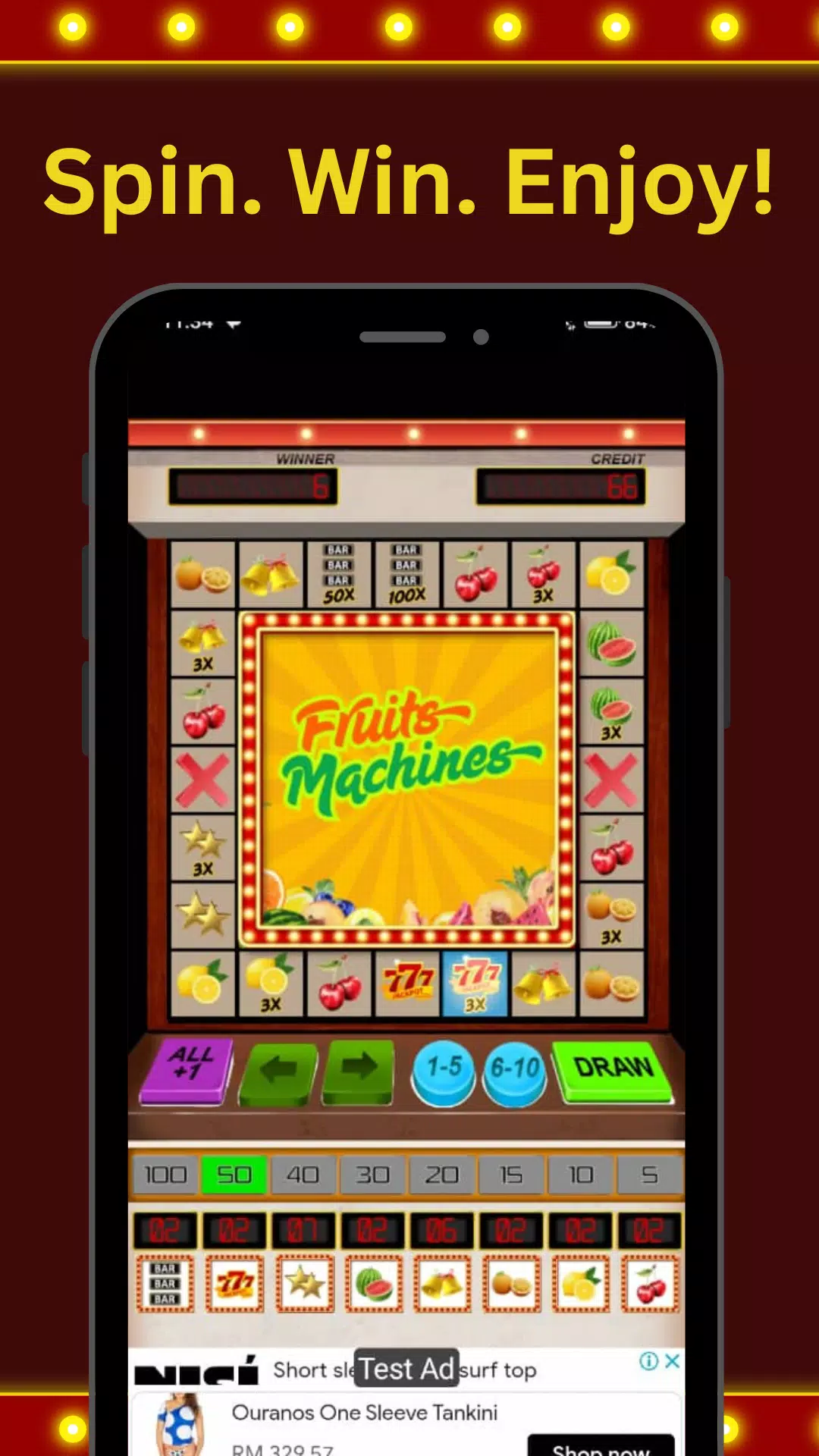 Fruits Machines Screenshot 1