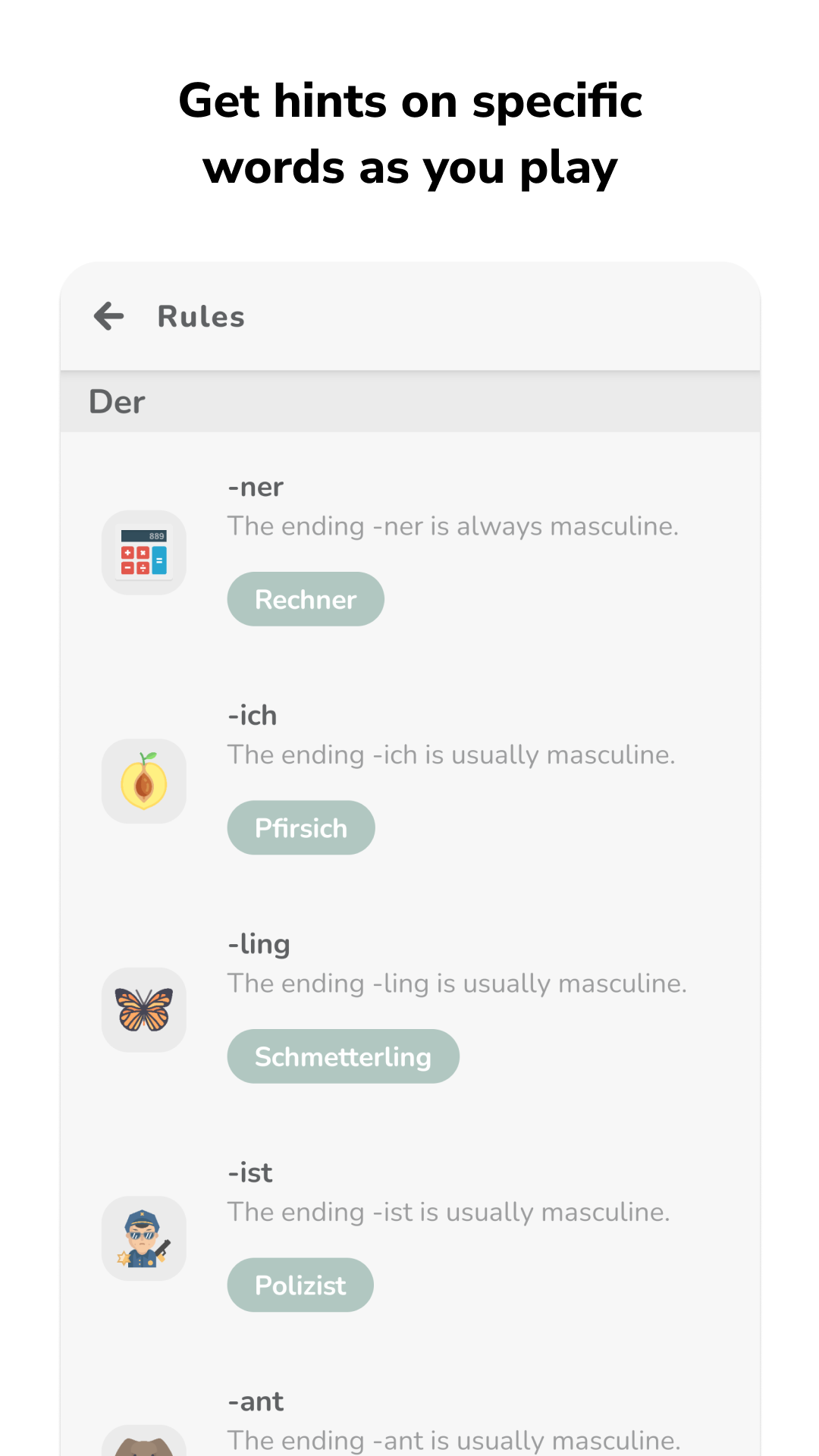Der Die Das - German Articles Screenshot 3