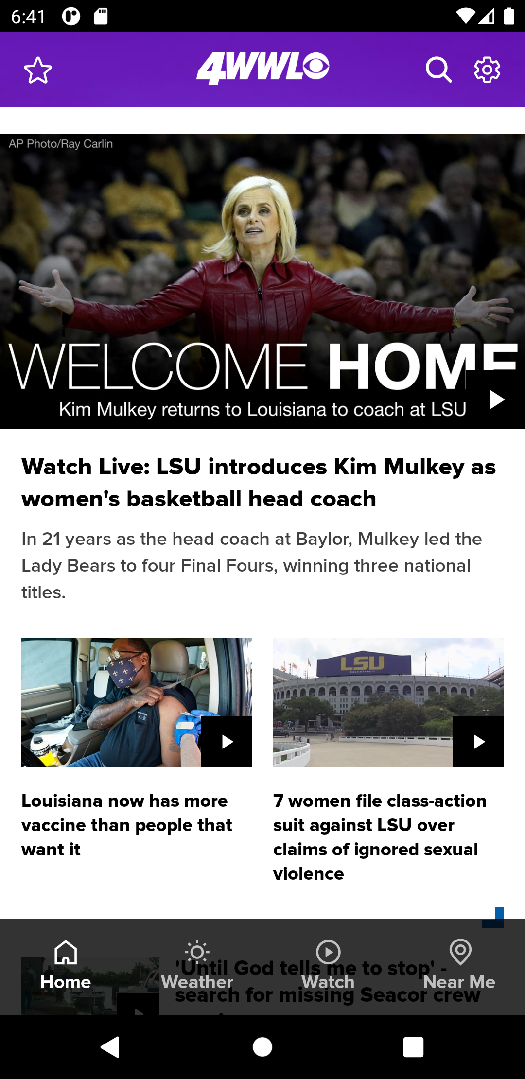 New Orleans News from WWL Screenshot 1