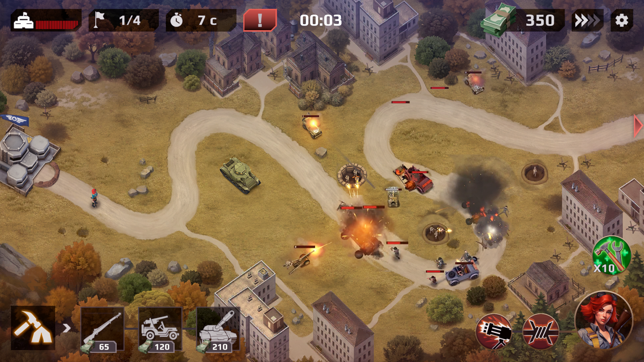 WWII Defense: RTS Army TD game Screenshot 3