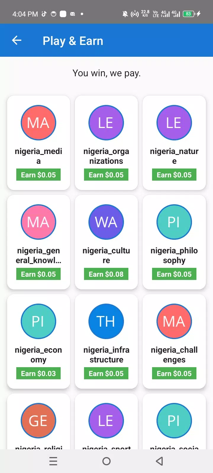 Quiz Money: United States Screenshot 5