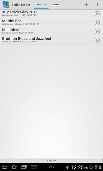 Setlist Helper and Song Book Screenshot 1