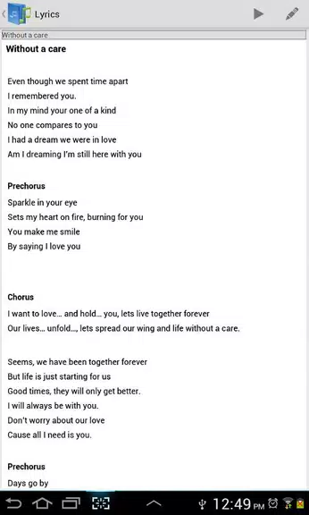 Setlist Helper and Song Book Screenshot 3