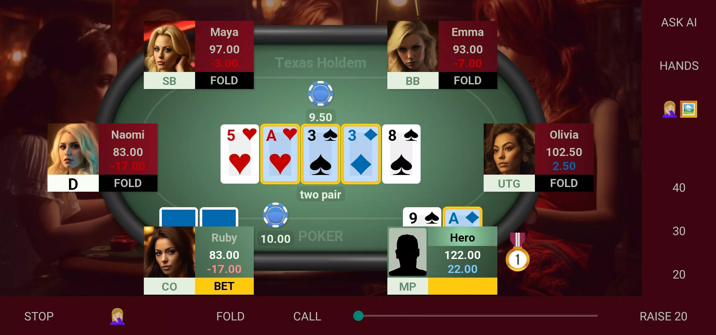 Strip Poker Offline Poker Screenshot 1