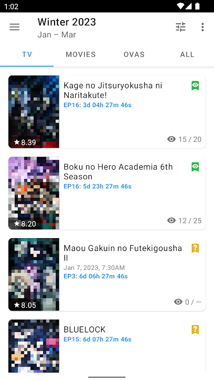 LiveChart.me Screenshot 2