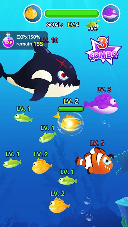 Ocean Domination - Fish.IO Screenshot 2