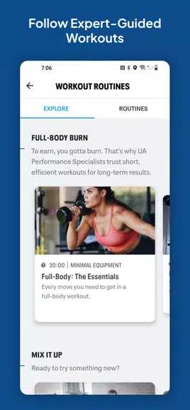 Map My Fitness Workout Trainer Screenshot 1