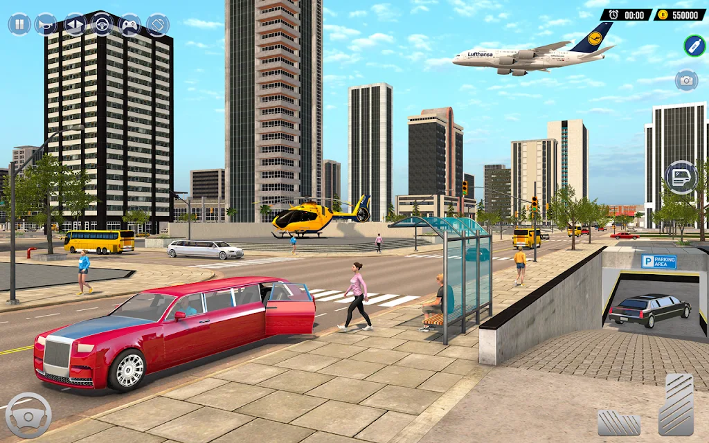 Limousine Taxi Driving Game Screenshot 1
