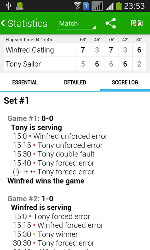 Tennis Math: score & stats Screenshot 5