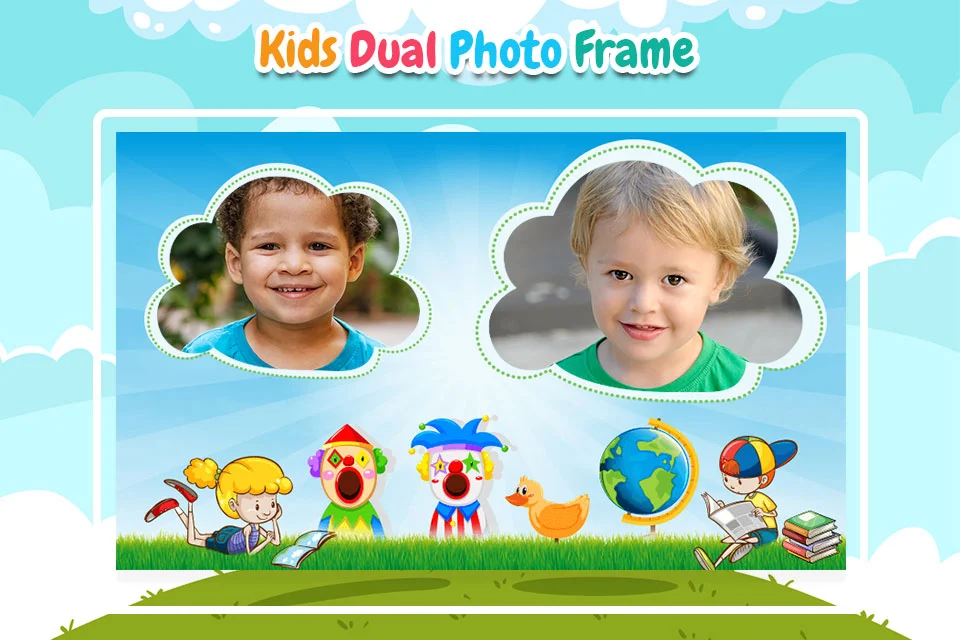 Kids Dual Photo Frames Screenshot 2