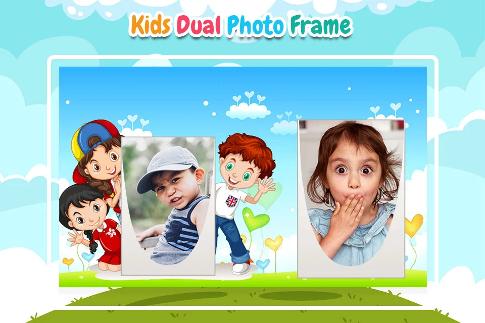 Kids Dual Photo Frames Screenshot 1