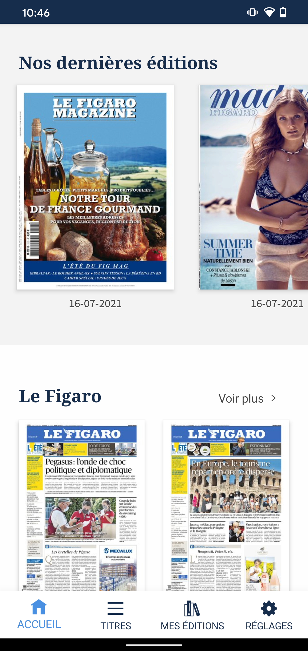 Kiosque Figaro: Journal Screenshot 2