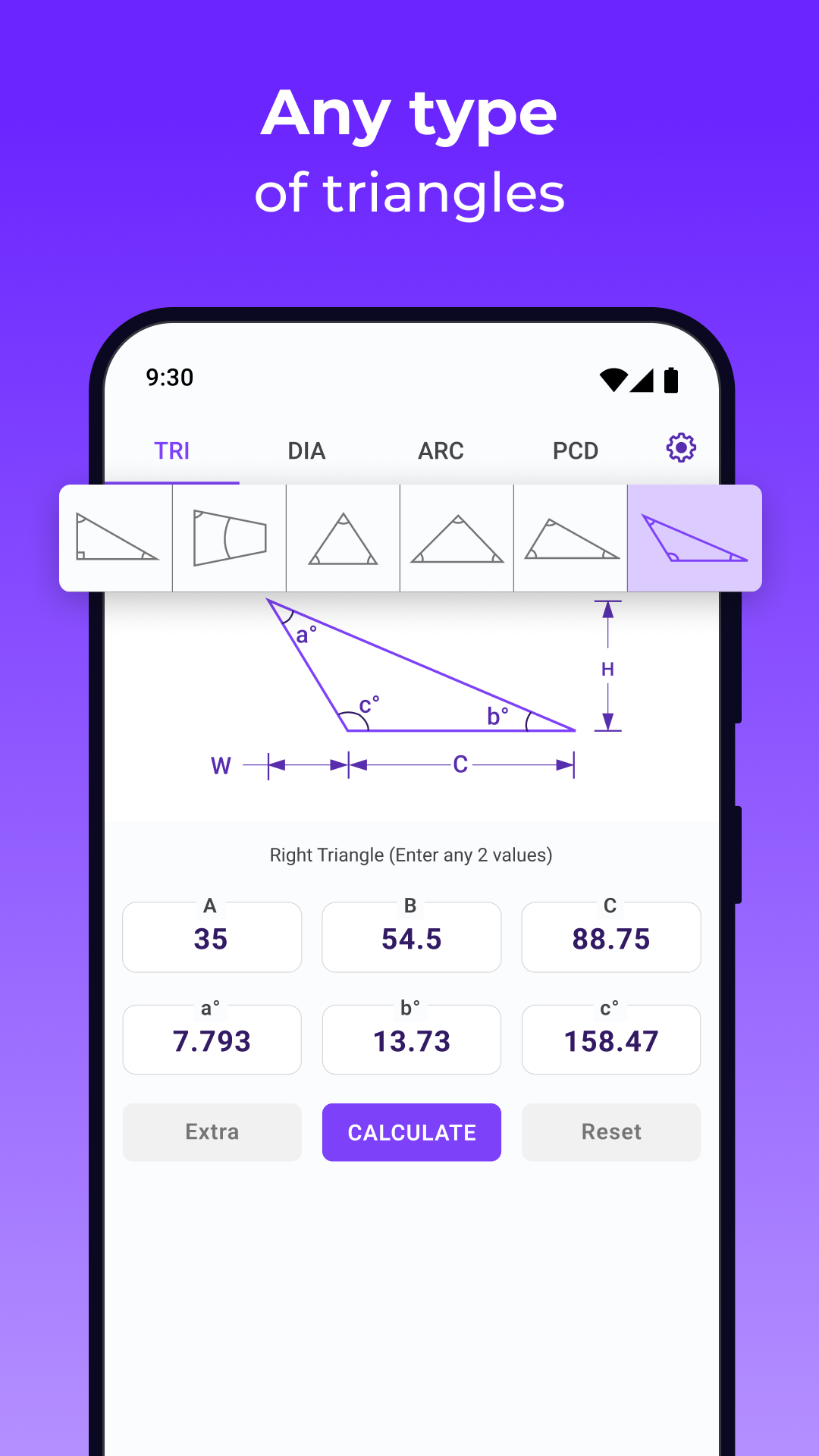 Angle Finder - Trig Calculator Screenshot 4