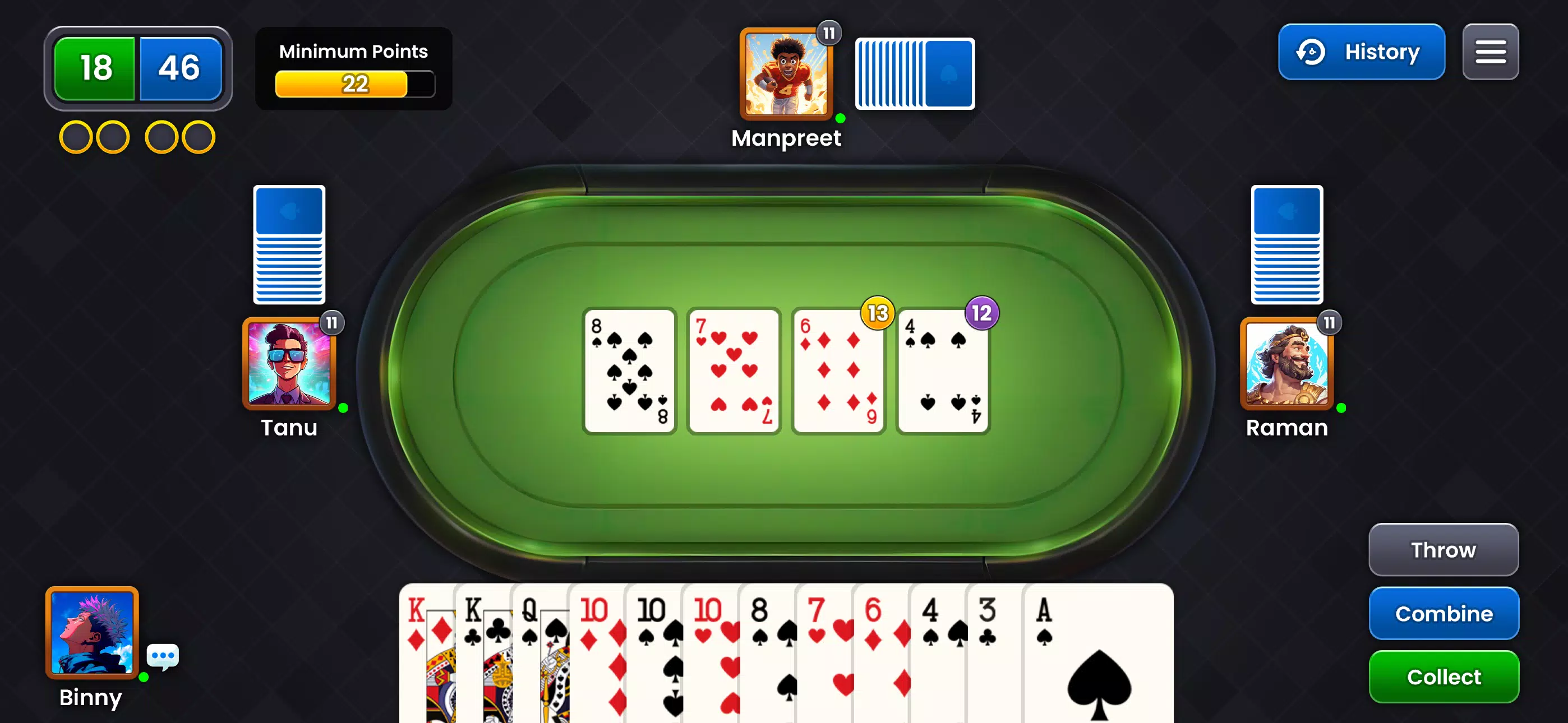 Seep King Online Card Game Screenshot 1