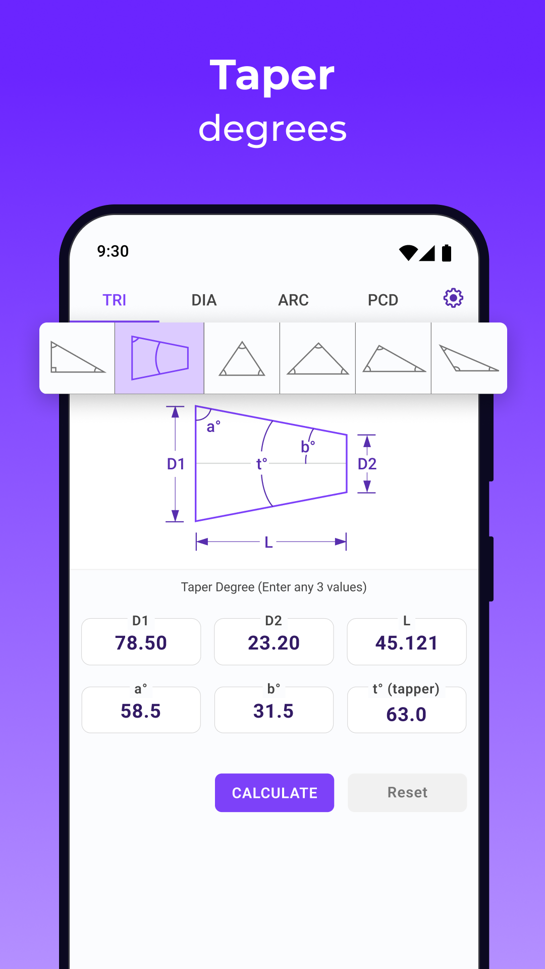 Angle Finder - Trig Calculator Screenshot 5