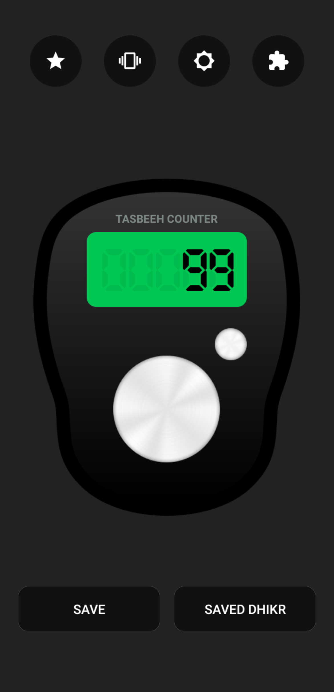 Digital Tasbeeh Counter Screenshot 2