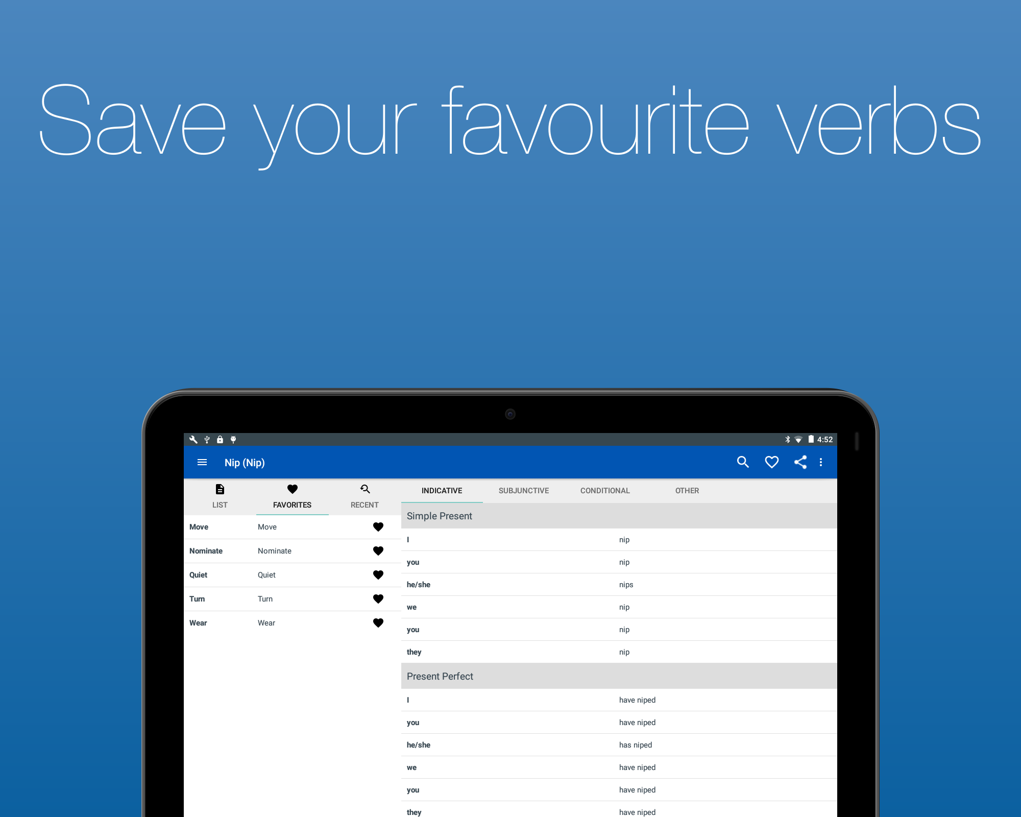 English Verb Conjugator Screenshot 17