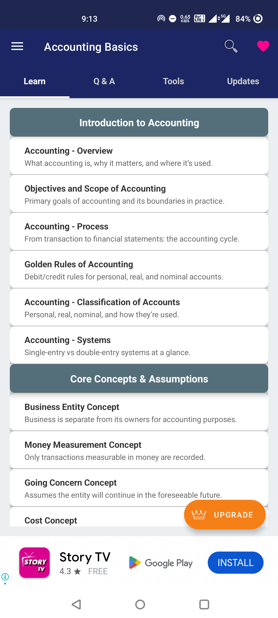 Accounting Basics Screenshot 1