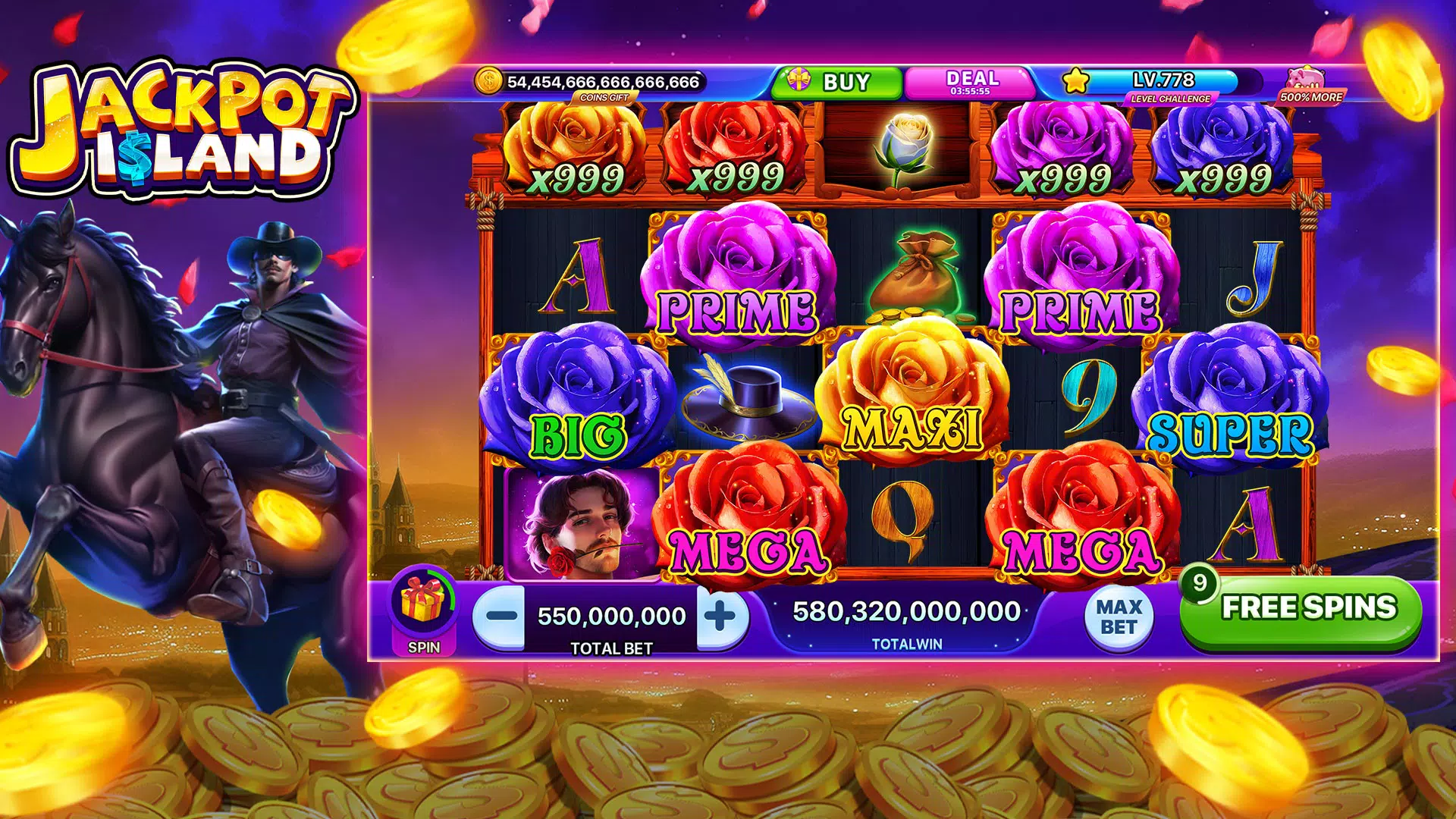 Jackpot Island Slots Machine Screenshot 2