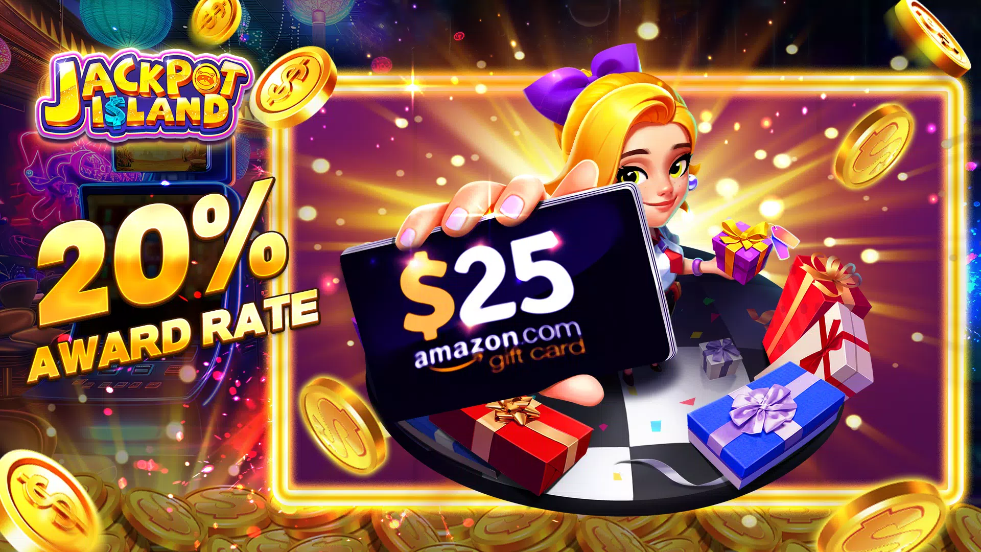 Jackpot Island Slots Machine Screenshot 1