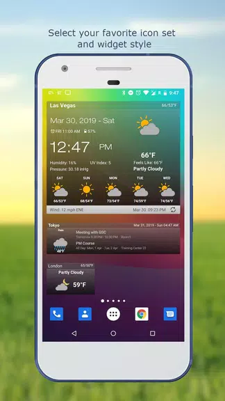 Weather & Clock Widget Screenshot 2