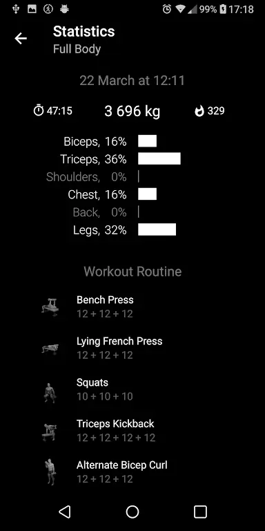 Dumbbell Home Workout Screenshot 4