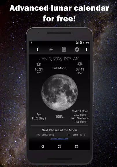Moon Phase Calendar Screenshot 1